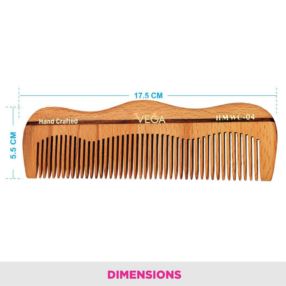 Vega Grooming Wooden Hair Comb - Handmade - Dista