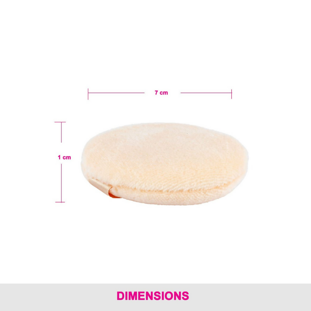 Vega Powder Puff Makeup Cotton Applicator & Foundation blender - Off White - Dista
