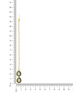 Thumbnail for Ruby Raang Green Double Teardrop Kundan Maang Tikka with Meenakari