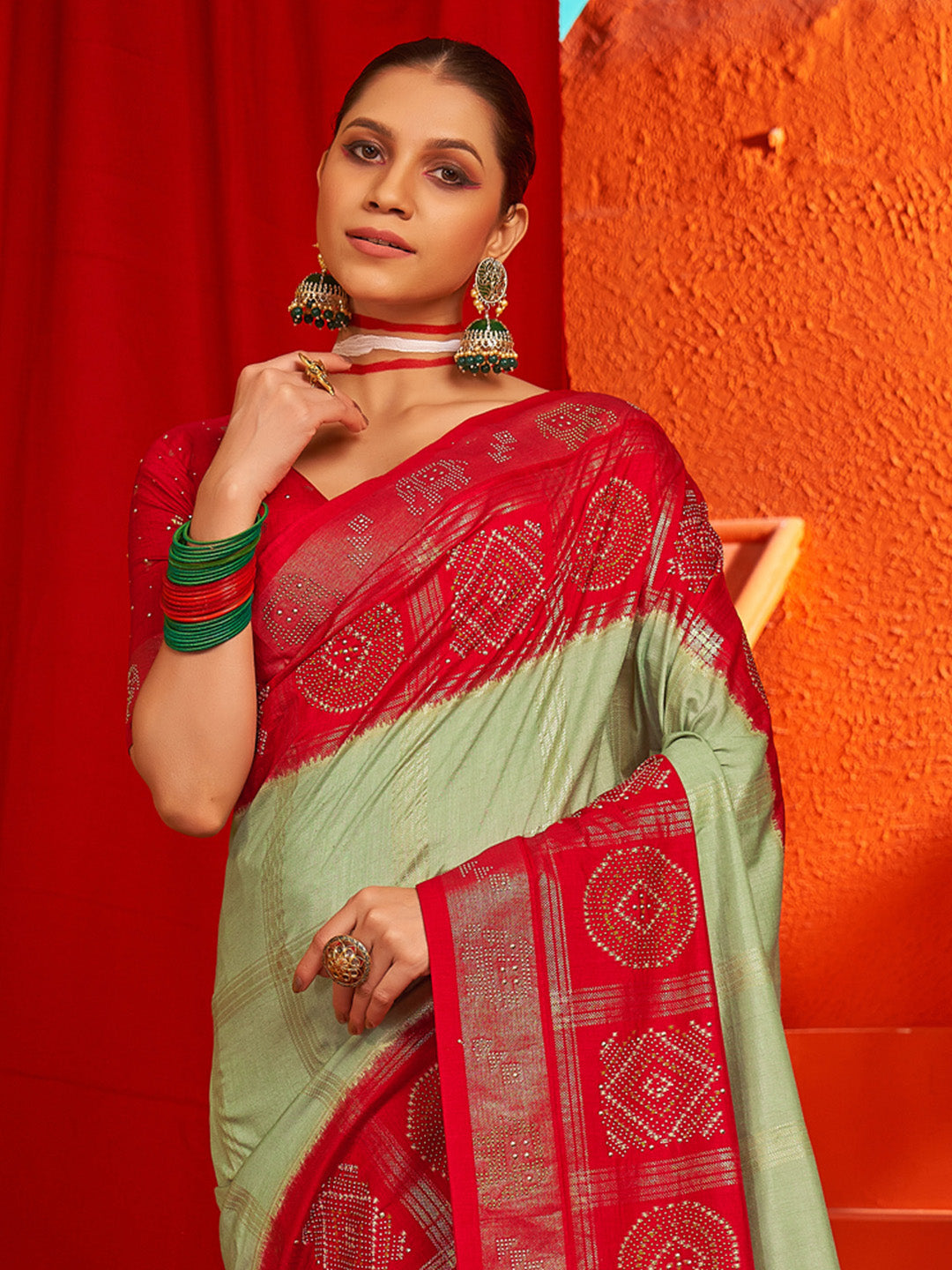 NOZ2TOZ Women's Tussar Silk Red Woven Design Designer Saree With Blouse Piece - Distacart