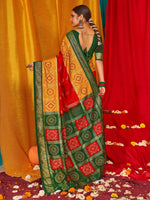 Thumbnail for NOZ2TOZ Women's Tussar Silk Green Woven Design Designer Saree With Blouse Piece - Distacart