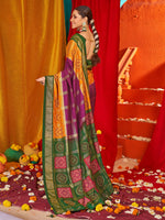 Thumbnail for NOZ2TOZ Women's Tussar Silk Green Woven Design Designer Saree With Blouse Piece - Distacart