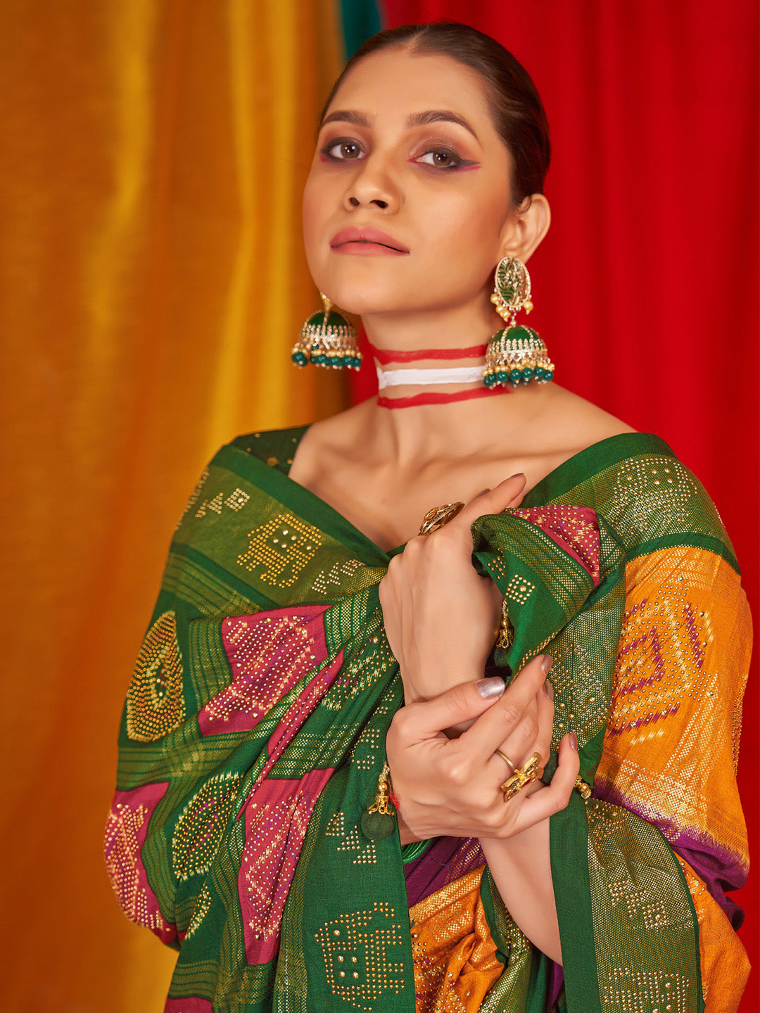 NOZ2TOZ Women's Tussar Silk Green Woven Design Designer Saree With Blouse Piece - Distacart