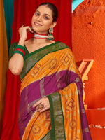 Thumbnail for NOZ2TOZ Women's Tussar Silk Green Woven Design Designer Saree With Blouse Piece - Distacart