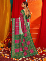 Thumbnail for NOZ2TOZ Women's Tussar Silk Green Woven Design Designer Saree With Blouse Piece - Distacart