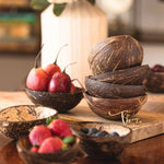 Thumbnail for Thenga Natural Oval Coconut Shell Bowls - Dista