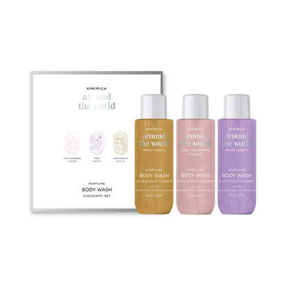 Kimirica Around The World Perfume Body Wash Trio Kit Gift Set - Distacart