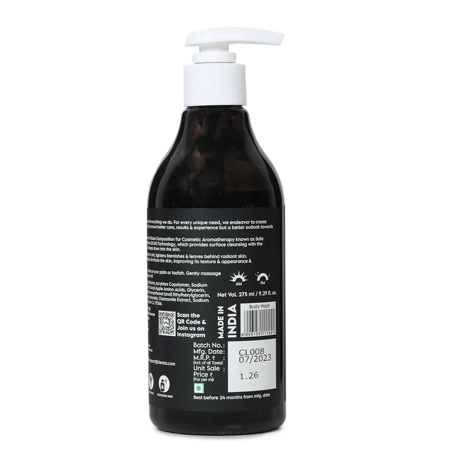 Clensta Purifying & Detoxifying Body Wash - Distacart