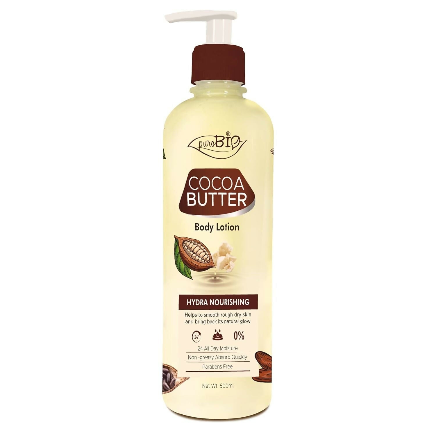 Purobio Cocoa butter Body Lotion with Hydra Nourishing - Distacart