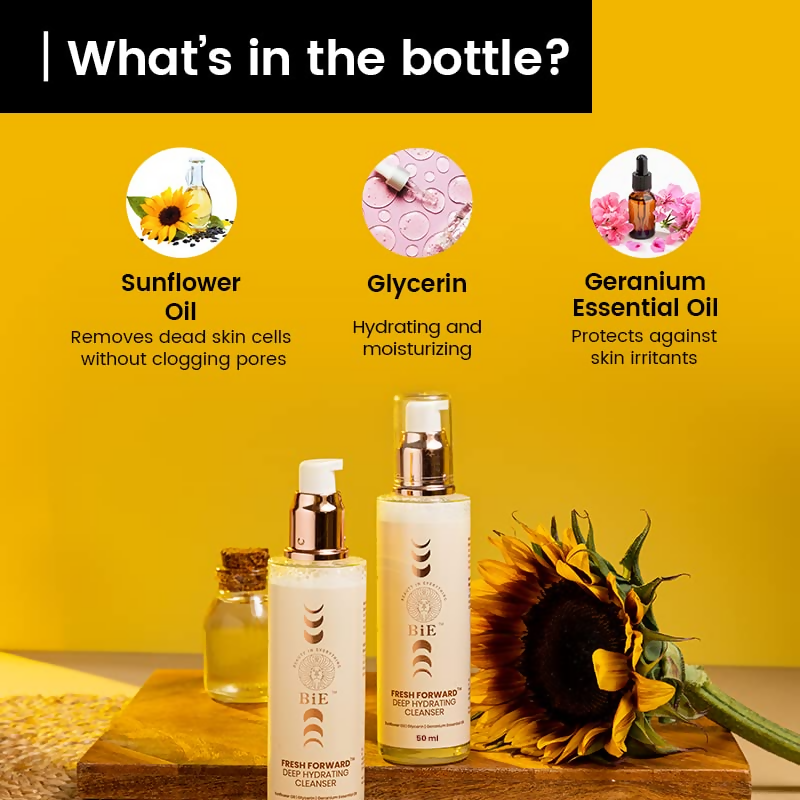 Buy BiE Fresh Forward Deep Hydrating Cleanser With Glycerin & Sunflower