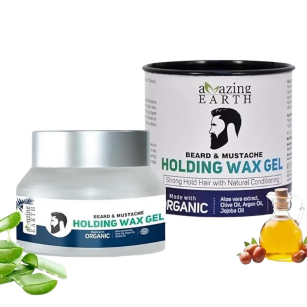 Amazing Earth Certified Organic Beard & Mustache Holding Wax Gel - Dista