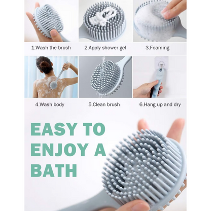 Bronson Professional Back Cleansing Scrubber Silicone Bath Brush - Dista