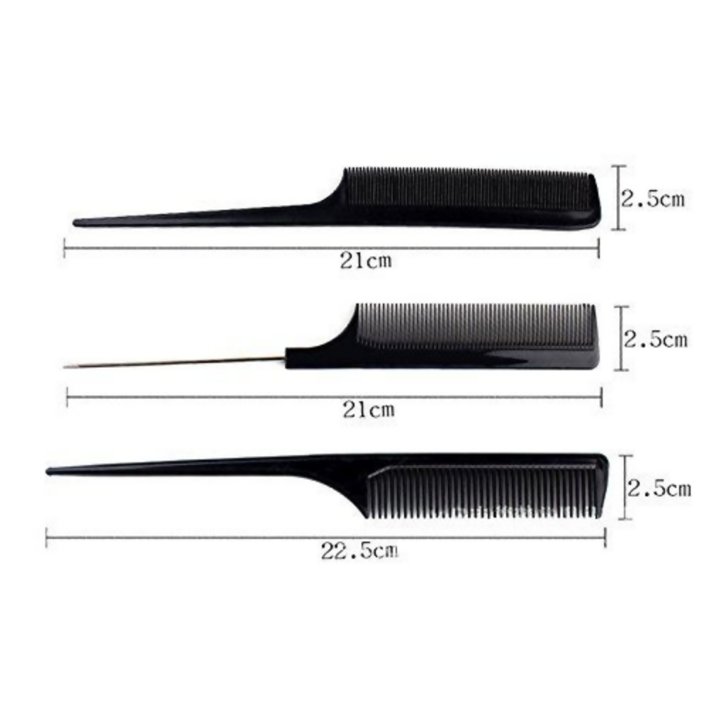 Bronson Professional 10 Pcs Combs Set with Multipurpose Styling Comb - Dista