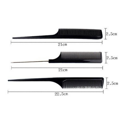 Bronson Professional 10 Pcs Combs Set with Multipurpose Styling Comb - Dista