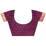 Thumbnail for Joban Fashion Maroon Banarasi Soft Silk Woven Saree