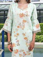 Thumbnail for Joban Fashion Pista Position Digital Print With Position Foil Kurta Set