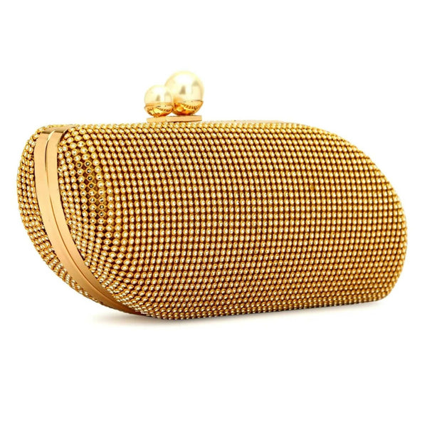 Joban Fashion Bridal Hand Clutch For Women & Young Girls - Golden - Dista