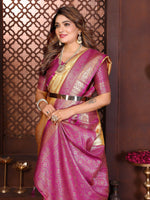 Thumbnail for Aastha Fashion Cream Tissue Silk Woven Saree - Distacart