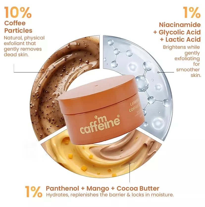 mCaffeine Caramel Eclairs Coffee Body Scrub