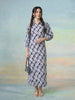 Janasya White Straight Rayon Blend Dress - Dista
