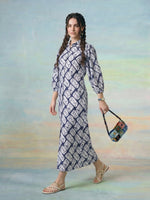 Thumbnail for Janasya White Straight Rayon Blend Dress - Dista
