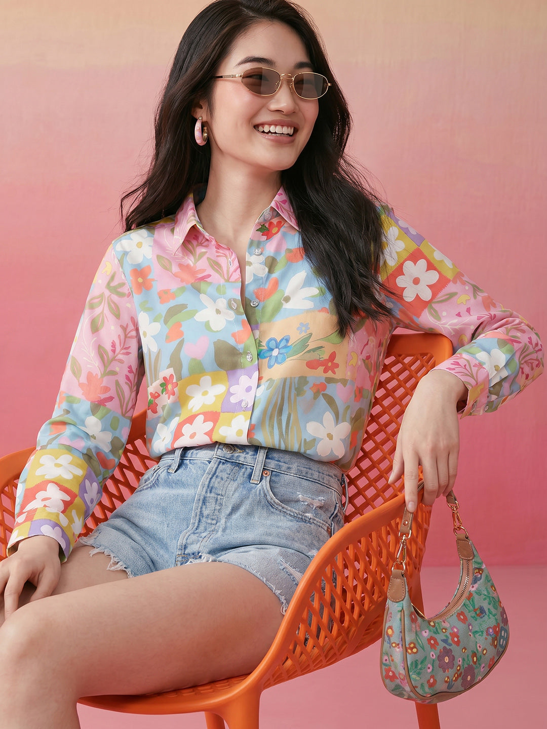 Janasya Multi Shirt Crepe Top - Dista