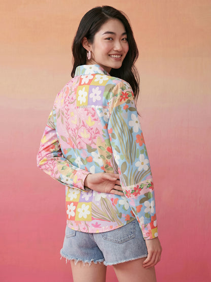 Janasya Multi Shirt Crepe Top - Dista