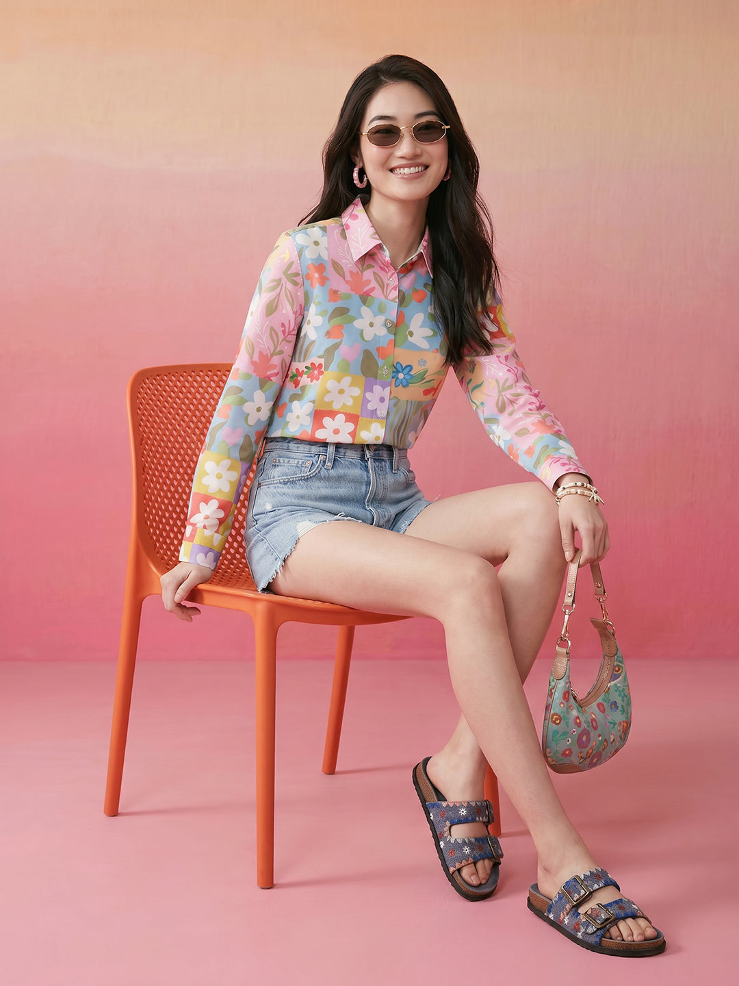 Janasya Multi Shirt Crepe Top - Dista