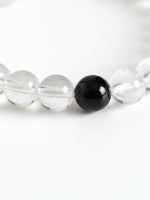 Thumbnail for NVR Unisex White Crystal Evil Eye Bracelet - Distacart