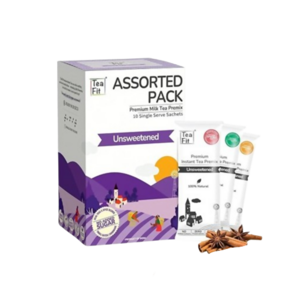 TeaFit Premium NO SUGAR Instant Assorted Tea Premix combo - Distacart