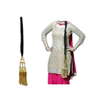 Thumbnail for VTN Women's Patiala Shahi Paranda/Parandi Traditional Hair Accessory Braid Tassles - Dista
