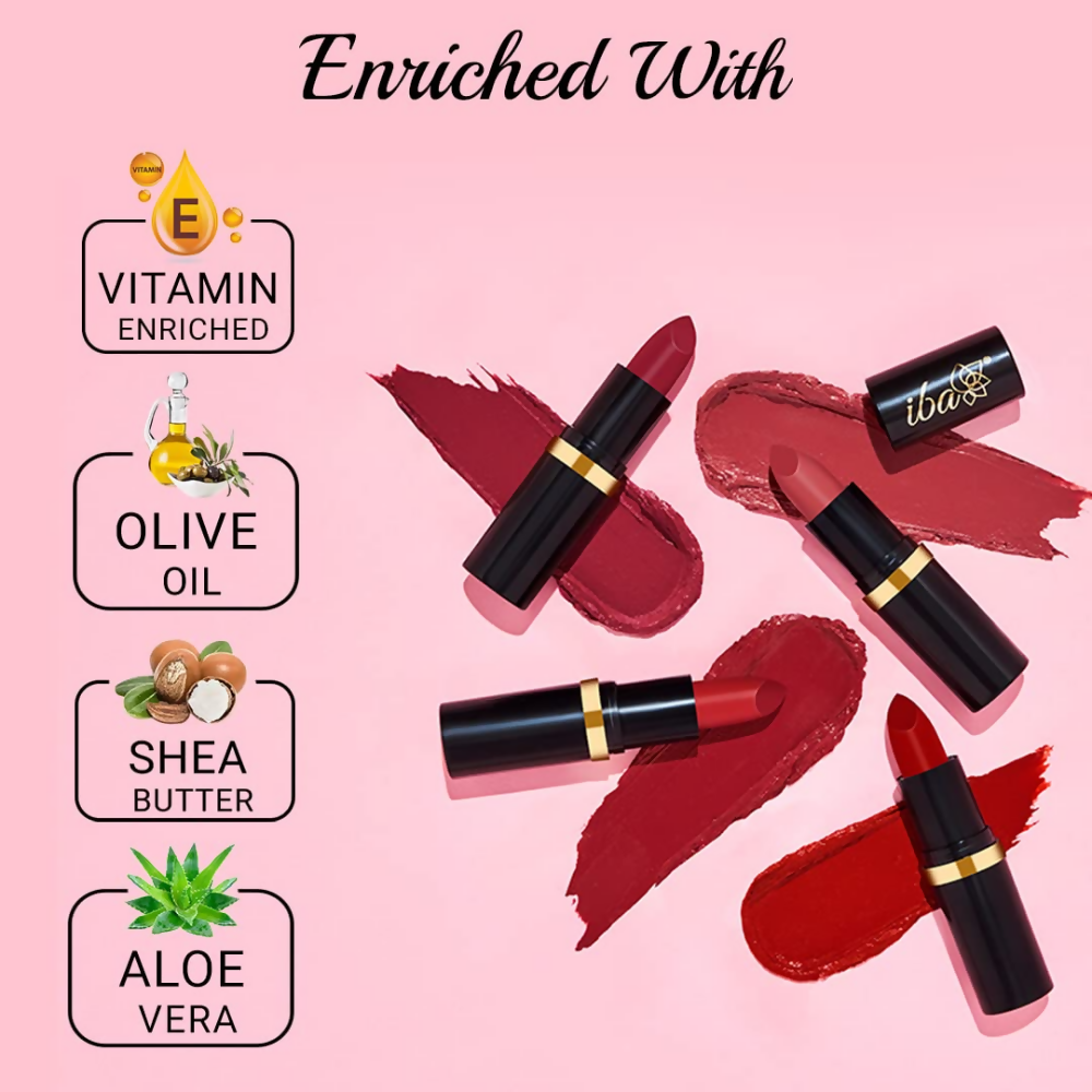 Iba Long Stay Matte Lipstick - M12 Pink Orchid - Dista