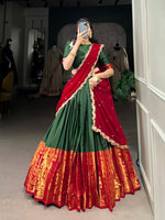 Thumbnail for Lehenga Mart Designer Wedding Lehenga Choli For Women - Green - Distacart