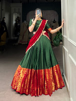 Thumbnail for Lehenga Mart Designer Wedding Lehenga Choli For Women - Green - Distacart