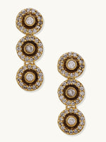 Thumbnail for Nuyug 22K Gold-Plated Zircon Studded Enamel Embellished Dual Layered Necklace Set