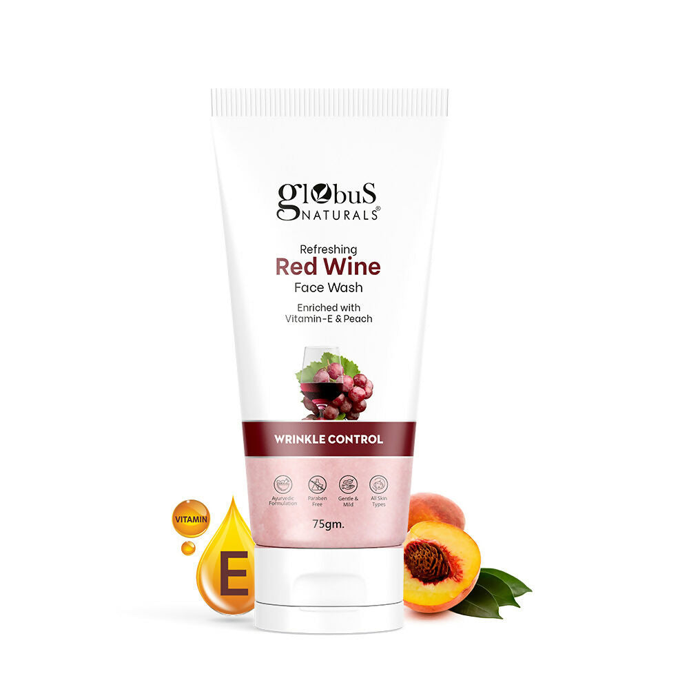 Globus Naturals Red Wine Hydrating Face Wash