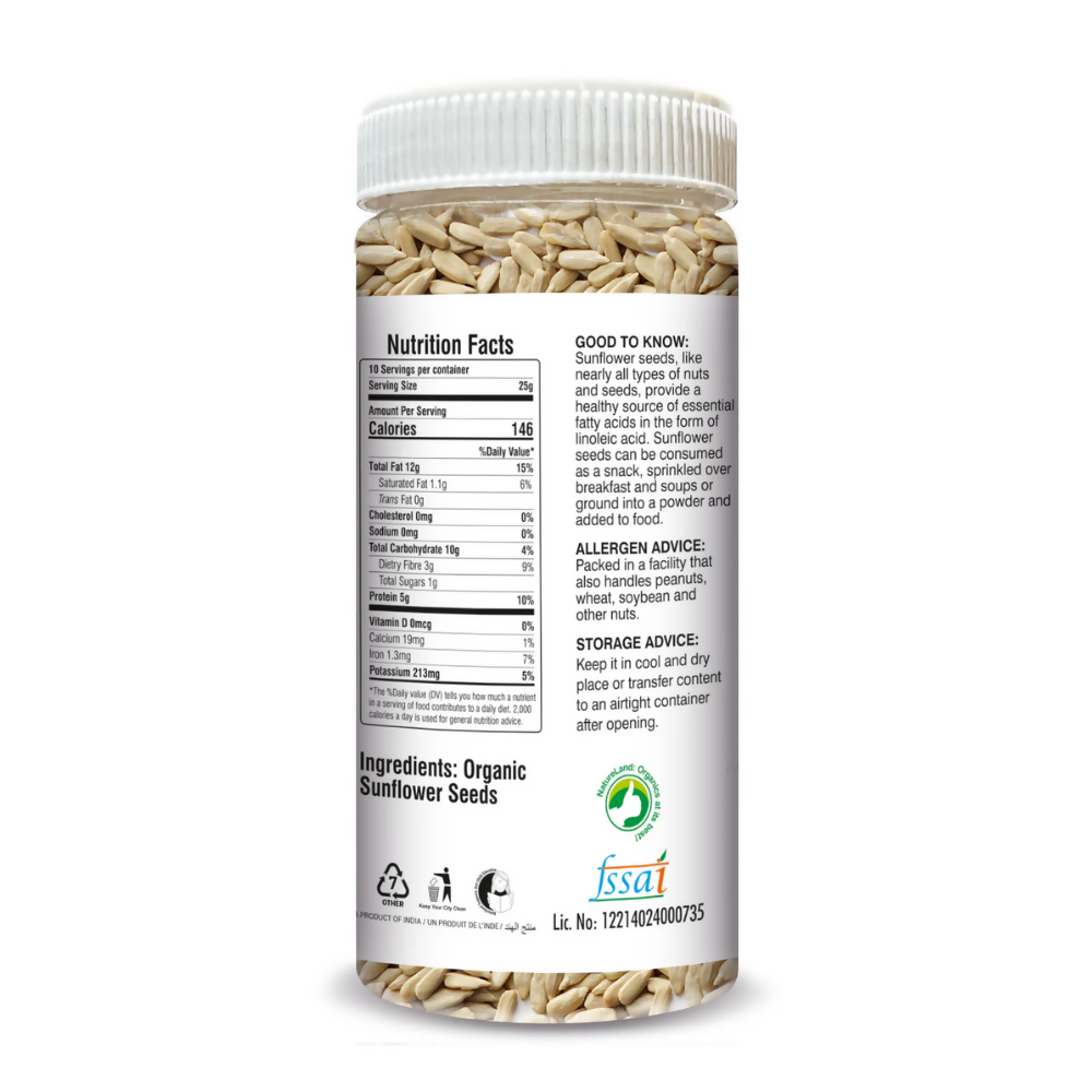 Nature Land Organics Edible Sunflower Seeds - Distacart