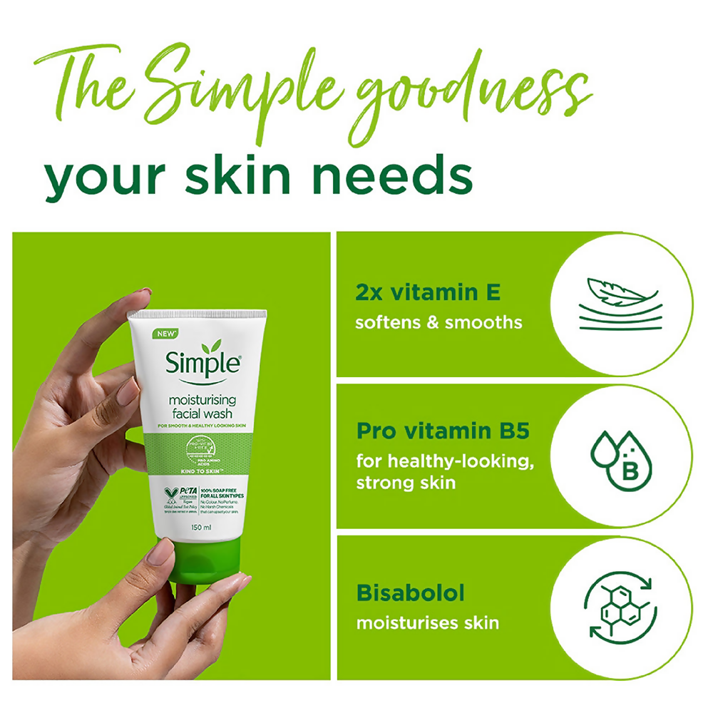 Simple Moisturising Facial Wash - Distacart