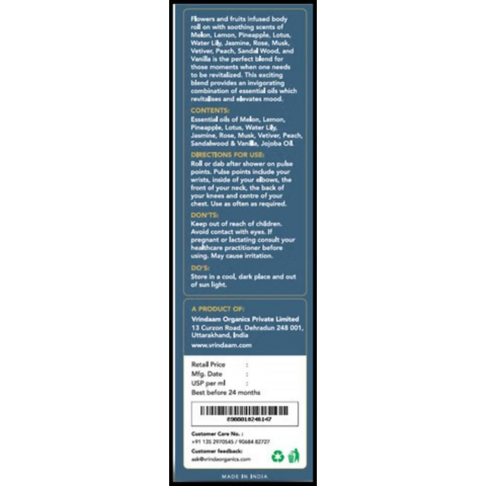 Vrinda Ojas Therapeutic and Aromatic Roll On - Dista