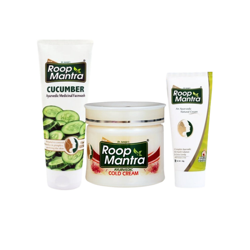 Roop Mantra Cream, Cold Cream & Cucumber Face Wash Combo - Distacart