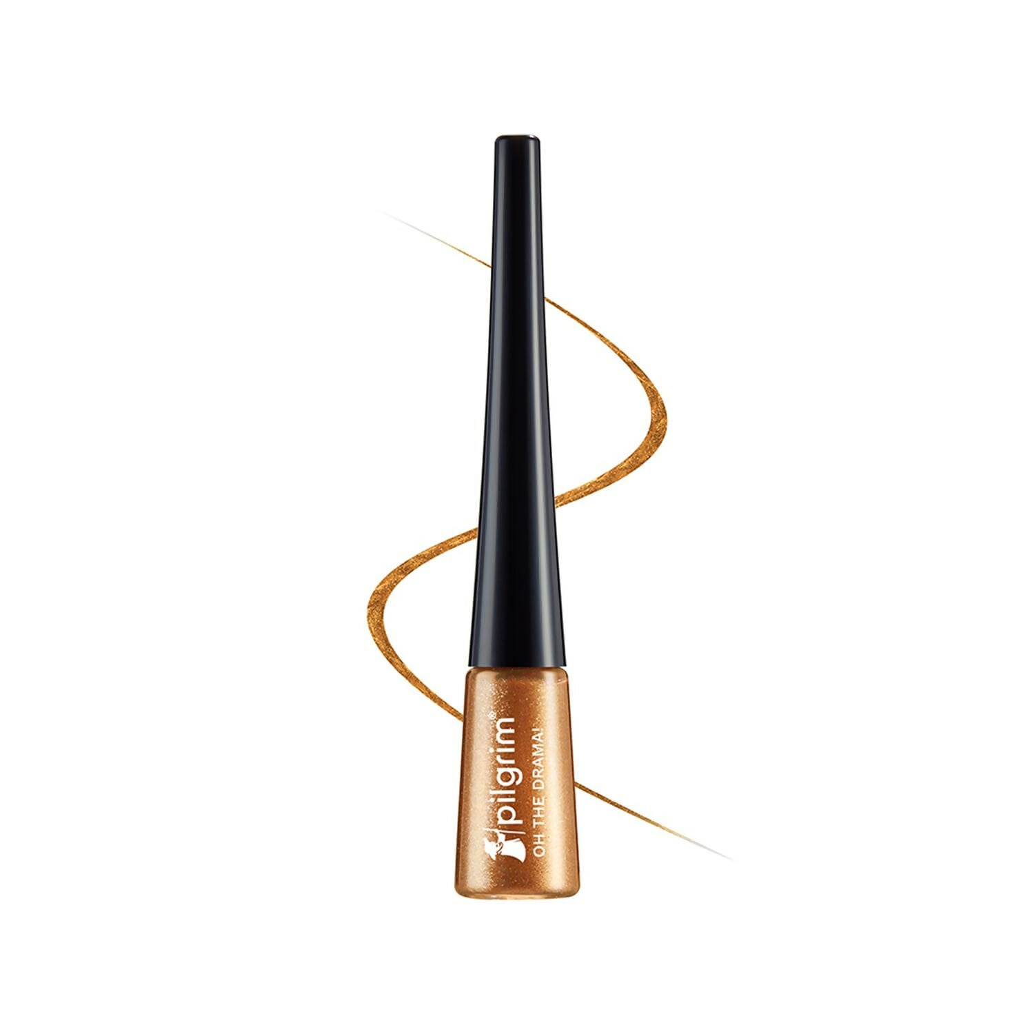 Pilgrim Metallic Eyeliner Boldly Bronze, Long Lasting & Smudge Proof Enriched With Argan Oil - Distacart