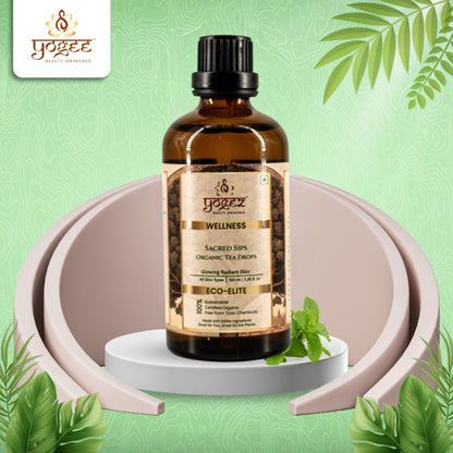 Yogez Sacred Sips Tea Drops- Skin Health - Distacart