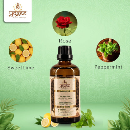 Yogez Sacred Sips Tea Drops- Skin Health - Distacart