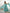 Lorenvalley Teal Crunchy Silk Fabric with Siroski Work Anarkali Pant With Dupatta Set