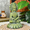 Sowpeace Premium Terracotta Meditating Buddha on Lotus Tabletop - Distacart