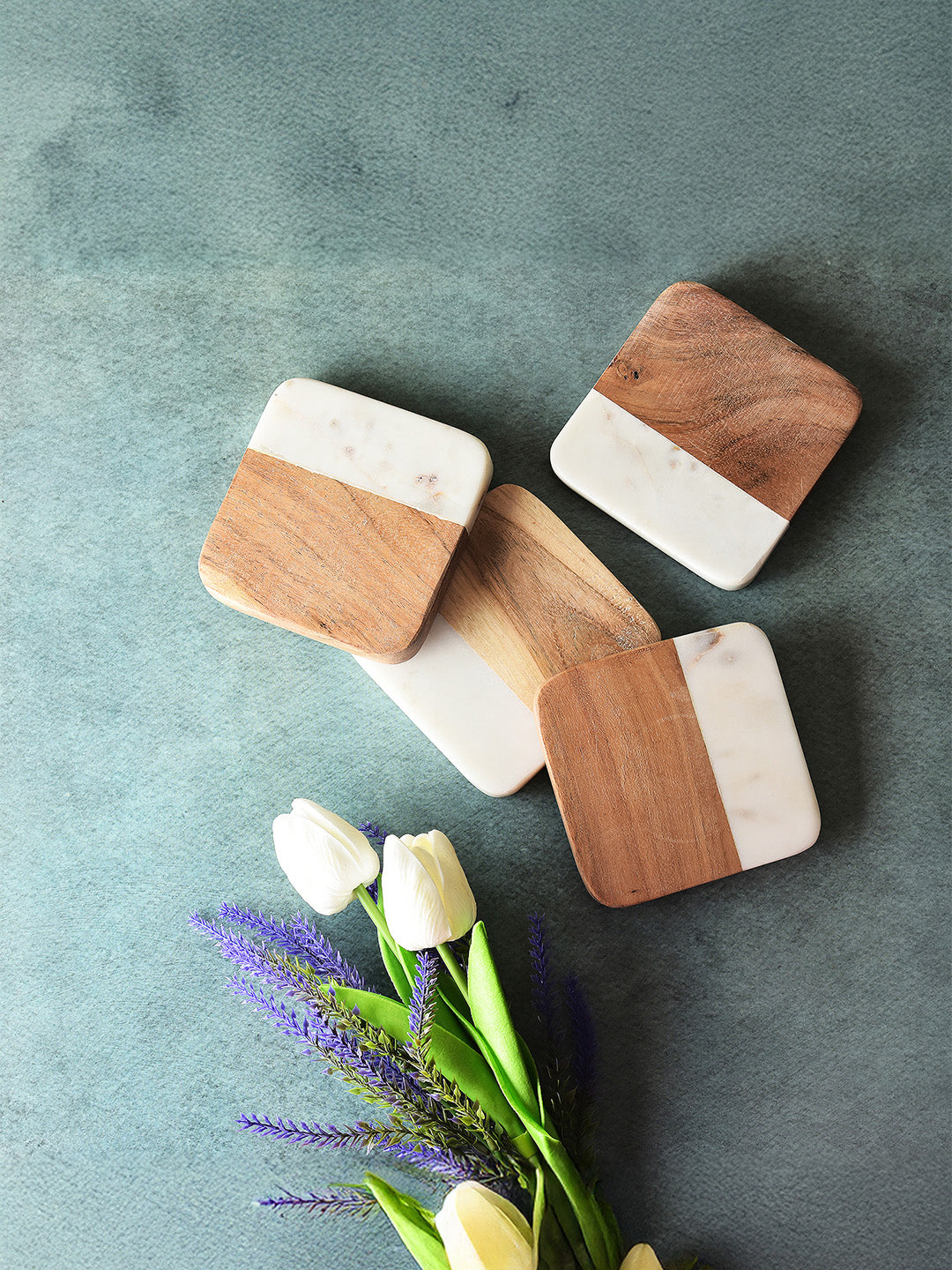 Simply Soho Terra Blend Coasters- Set of 4 - Distacart