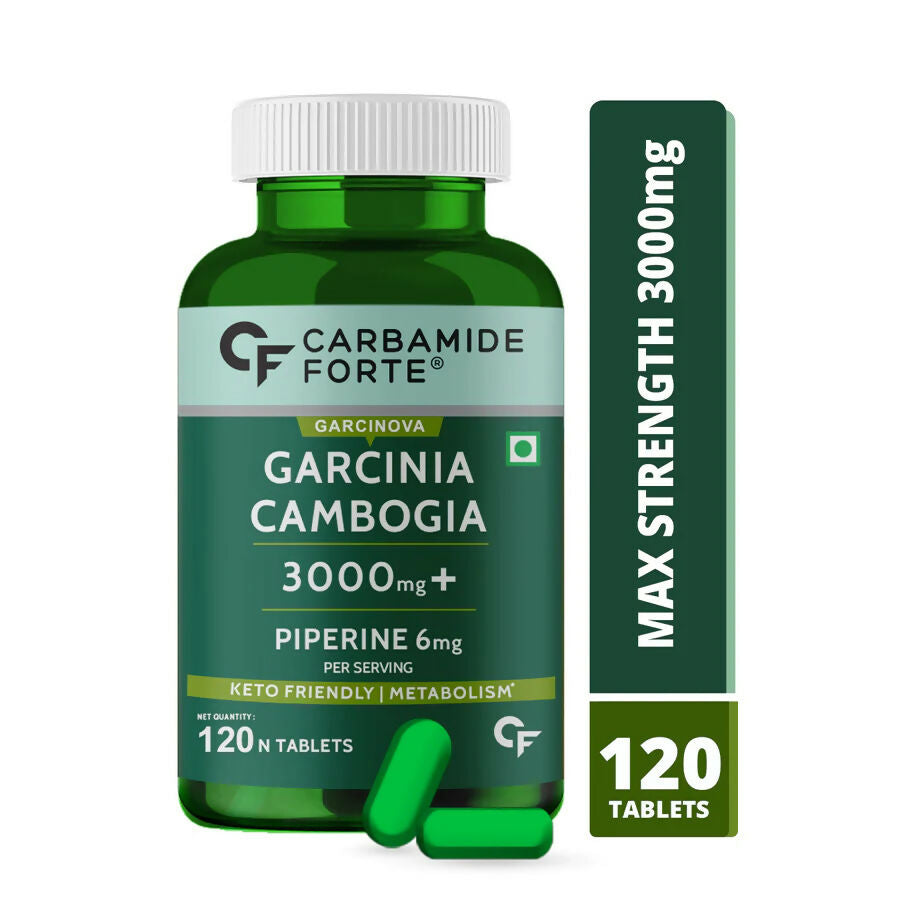 Carbamide Forte Garcinia Cambogia 3000mg Tablets with 6mg Piperine - Distacart