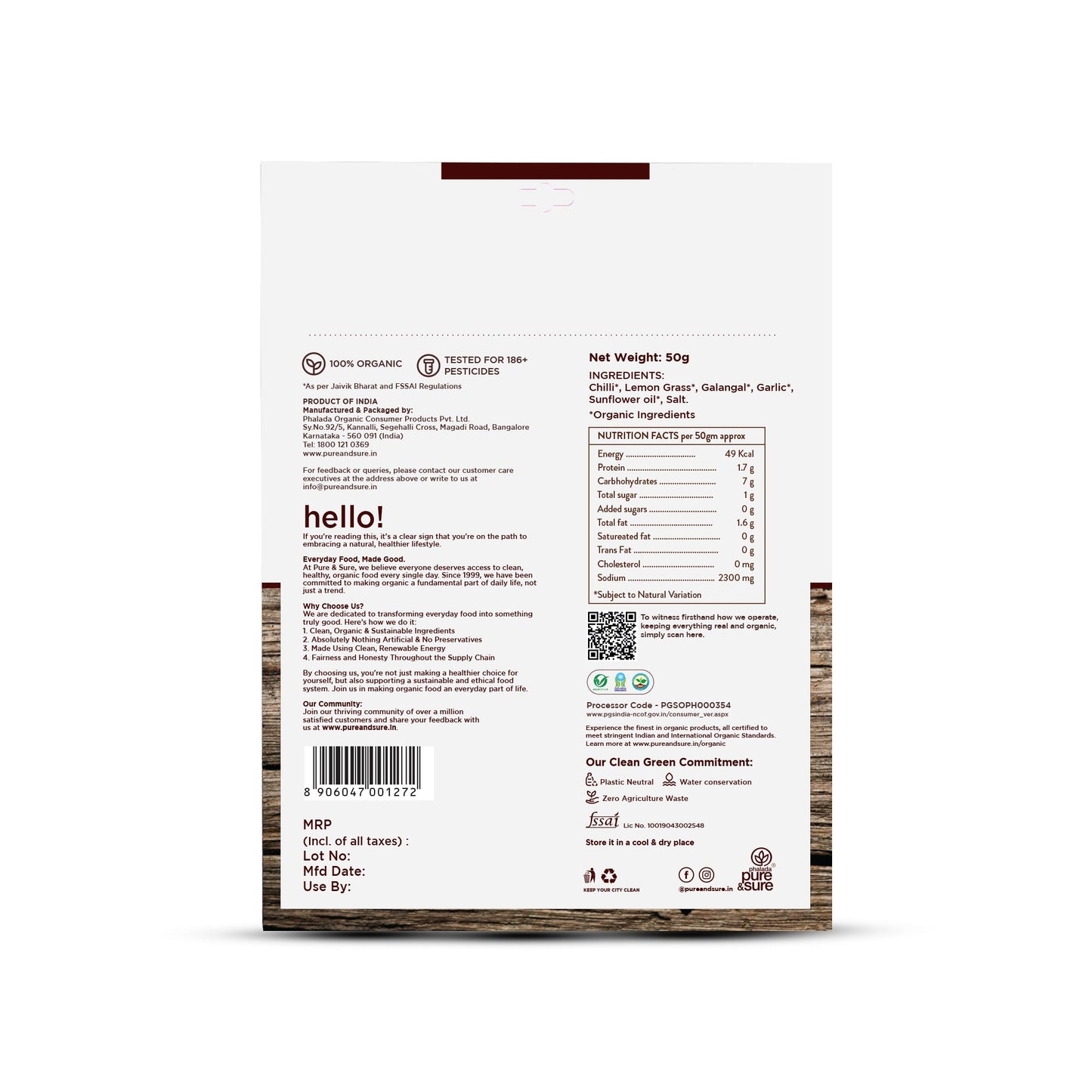 Pure & Sure Organic Red Curry Paste - Distacart