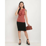 Thumbnail for Aastha Fashion Women's Mauve Pink Polyester Solid Casual Top - Distacart