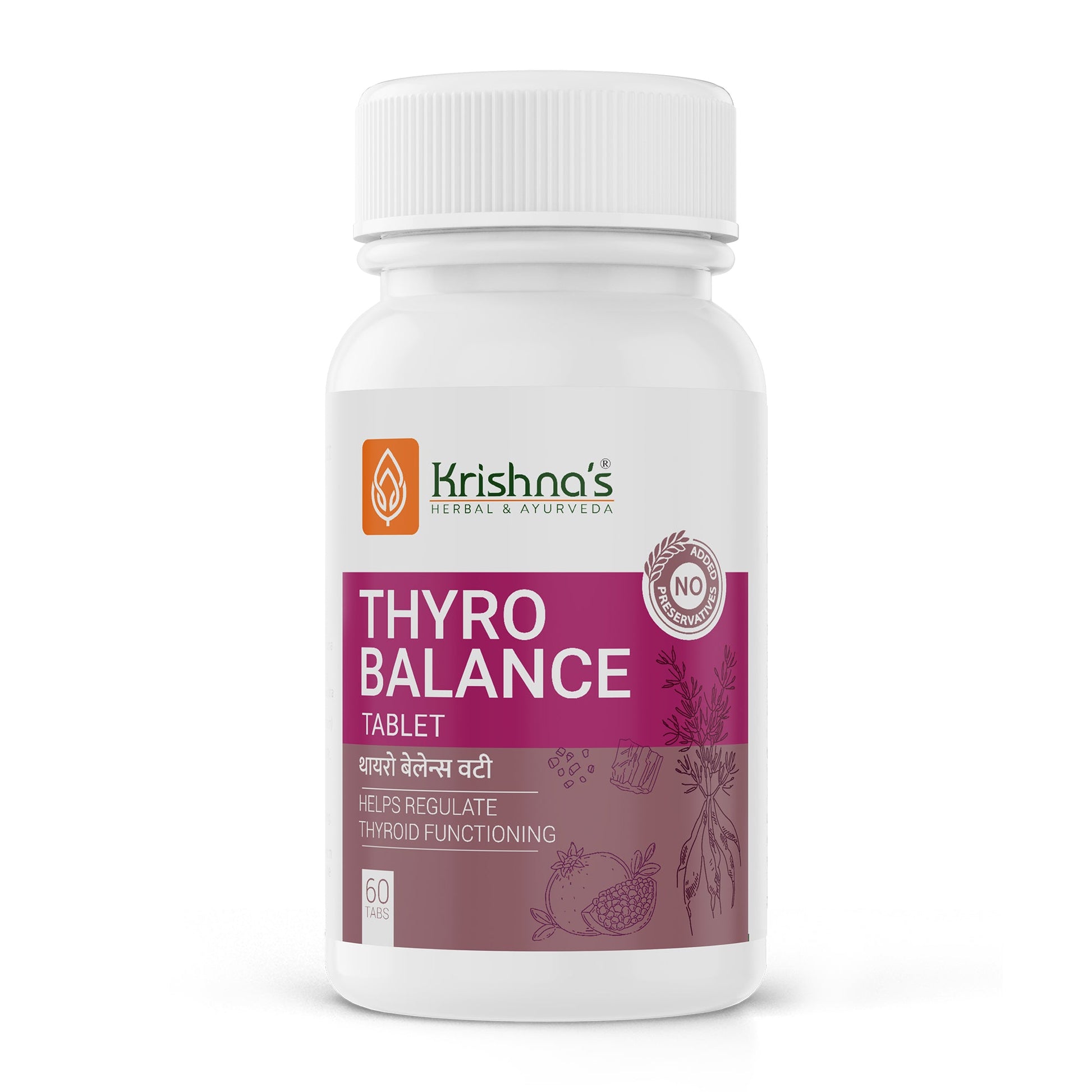 Krishna'S Herbal & Ayurveda Thyro Balance Tablets - Distacart